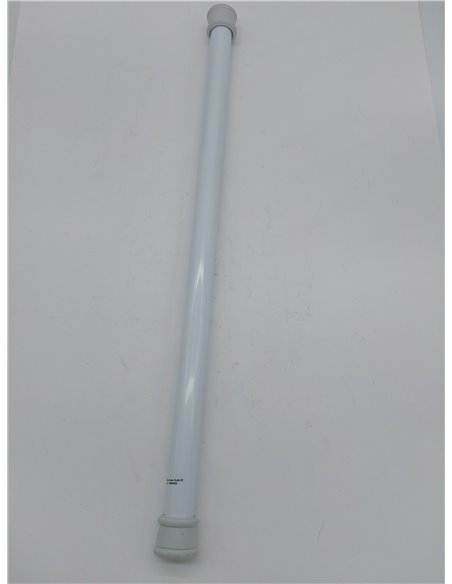 GARDINIA Barra de metal para cortinas, Extensible, Montaje sin tornillos ni taladros, Diámetro 23/26 mm, Longitud 60-100 cm cm, 