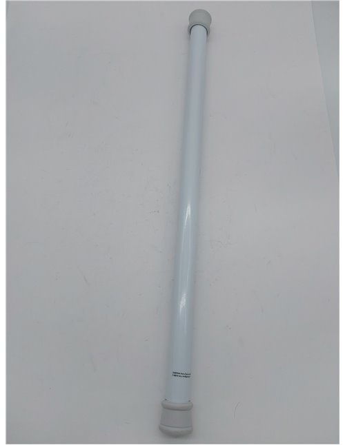 GARDINIA Barra de metal para cortinas, Extensible, Montaje sin tornillos ni taladros, Diámetro 23/26 mm, Longitud 60-100 cm cm, 