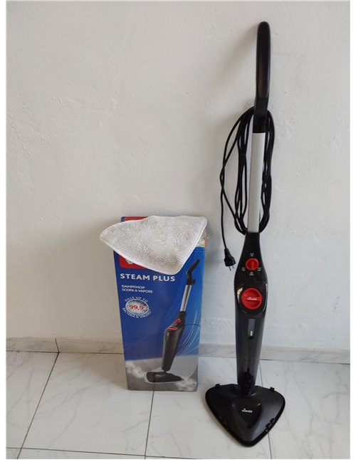 VILEDA-Steam PLUS-Mopa a vapor-Rendimiento de limpieza higiénico-Elimina hasta un 99,9% de bacterias-Perfecto para alfombras y t