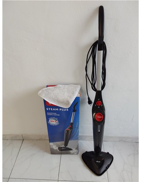 VILEDA-Steam PLUS-Mopa a vapor-Rendimiento de limpieza higiénico-Elimina hasta un 99,9% de bacterias-Perfecto para alfombras y t