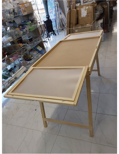 Lavievert Mesa de rompecabezas de 1500 piezas con bandejas de clasificación y cubierta, tablero de rompecabezas de madera con pa