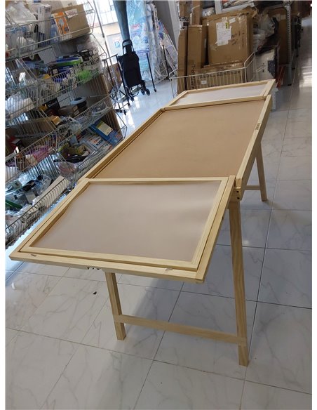 Lavievert Mesa de rompecabezas de 1500 piezas con bandejas de clasificación y cubierta, tablero de rompecabezas de madera con pa