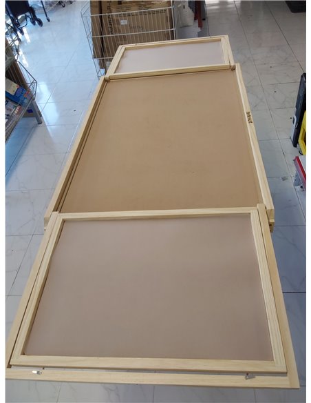 Lavievert Mesa de rompecabezas de 1500 piezas con bandejas de clasificación y cubierta, tablero de rompecabezas de madera con pa
