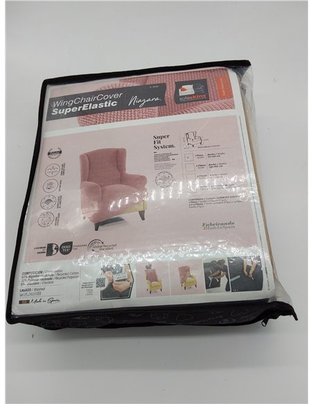SOFASKINS® Funda para Sillon 1 Plaza, Funda Sofa orejero súper elástica, Funda para sofá con diseño Exclusivo, Transpirable y Du