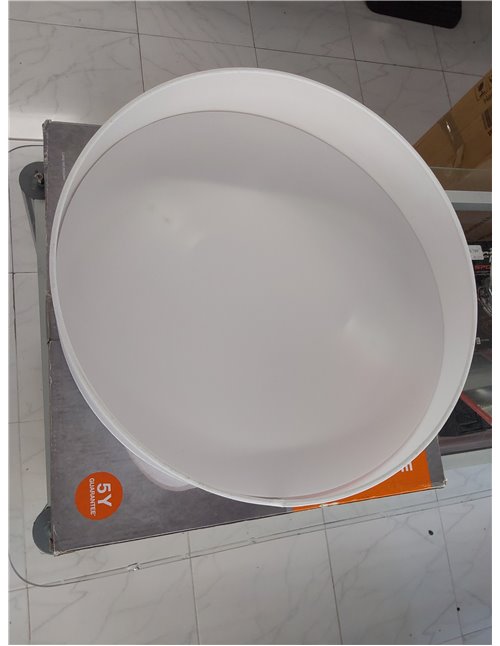 LEDVANCE ORBIS PARIS plafón de techo de 400 mm, blanco, con 2 casquillos E27, compatible con bombillas inteligentes, diseño mode