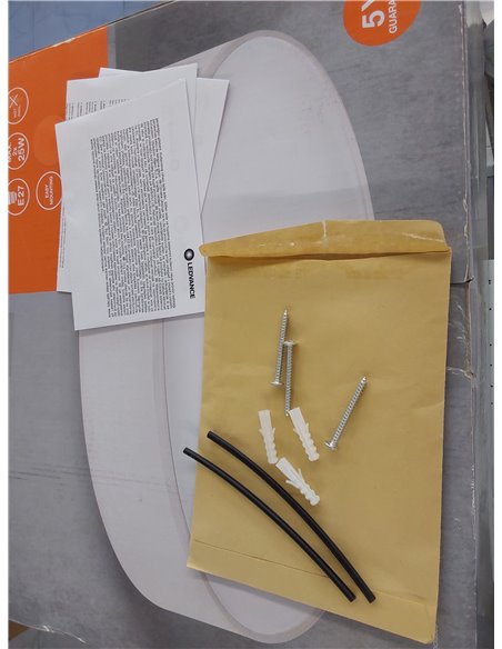LEDVANCE ORBIS PARIS plafón de techo de 400 mm, blanco, con 2 casquillos E27, compatible con bombillas inteligentes, diseño mode