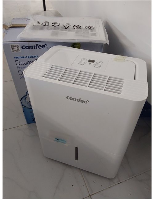 COMFEE’ Deshumidificador 10L para Humedad interior hasta 20 m2 / 50 m3 - Deshumificador Silencioso compacto y de bajo consumo - 