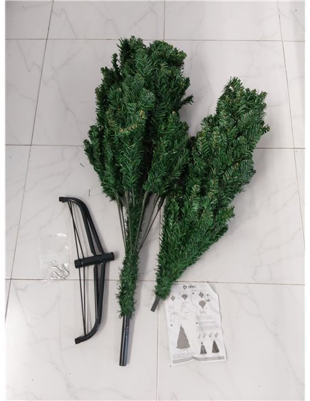 Árbol de Navidad de 150 cm con 400 Ramas, Ideal para Decorar Espacios Festivos y Crear Ambiente navideño.