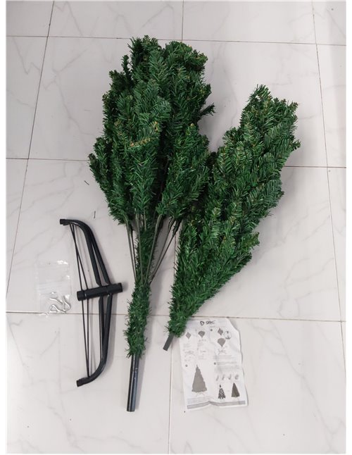 Árbol de Navidad de 150 cm con 400 Ramas, Ideal para Decorar Espacios Festivos y Crear Ambiente navideño.
