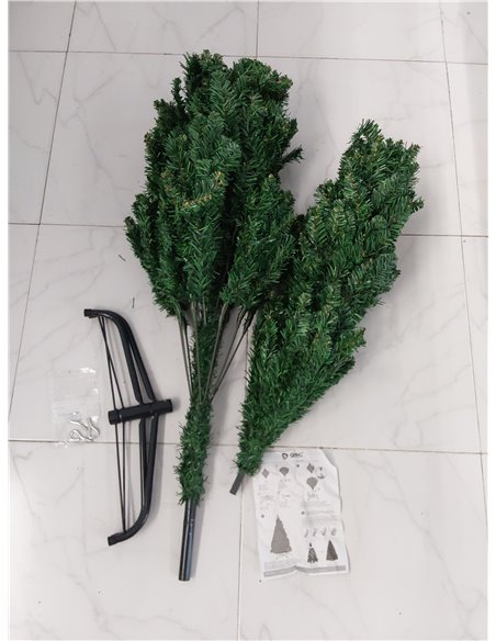 Árbol de Navidad de 150 cm con 400 Ramas, Ideal para Decorar Espacios Festivos y Crear Ambiente navideño.