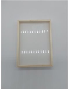 Rayher Marco de madera con doble metacrilato, 16x22x3,5 cm, marco para fotos grandes, 62840505 2