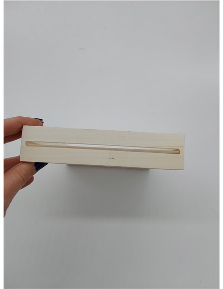 Rayher Marco de madera con doble metacrilato, 16x22x3,5 cm, marco para fotos grandes, 62840505