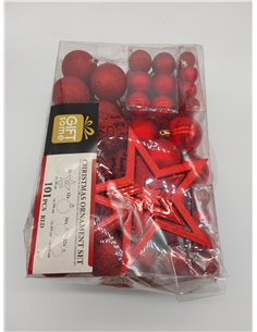 Giftsome 101 Weihnachtskugeln im Set - Weihnachtsbaumschmuck - Weihnachtsbaum Deko - Unzerbrechlich - für Drinnen und Draußen -  2
