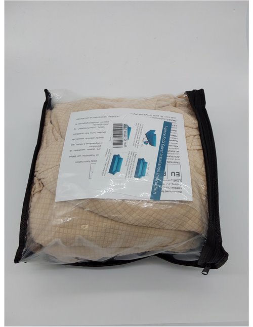 Granbest Funda de sofá elástica, resistente al agua, 1 unidad, de elastano, jacquard, elástica, con espuma antideslizante (3 pla