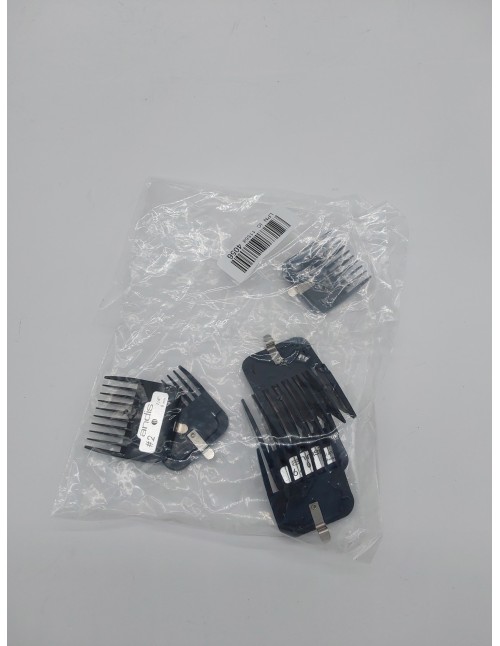 Andis Pack 7 Peines Metal Premium Master, Negro, Estándar