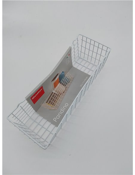 Metaltex 361700 Allzweckkorb, Weiß, 12 x 33 x 9 cm