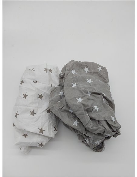 Sábanas Ajustables para Cochecito de bebé Juego de 3: 83 x 50 cm - 2 sábanas + 1 Protector de colchón Impermeable - Accesorios p
