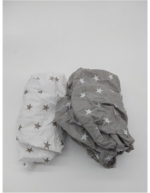 Sábanas Ajustables para Cochecito de bebé Juego de 3: 83 x 50 cm - 2 sábanas + 1 Protector de colchón Impermeable - Accesorios p