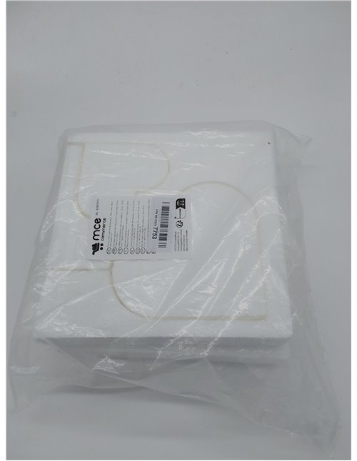 MCE-Commerce A3997913 Styropor Herz-Torte Set dreistöckig H 5cm, 10cm 15cm 20cm, weiss, 20x20x15cm