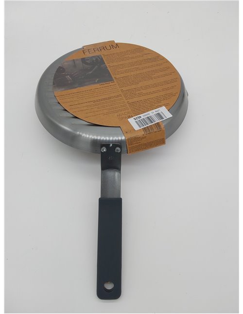 Lacor 45424 Foodie, Sartén Sin Antiadherente, Compatible con Todo Tipo de Cocina, Ecológica, Fondo Termo Difusor, Acero Inoxidab