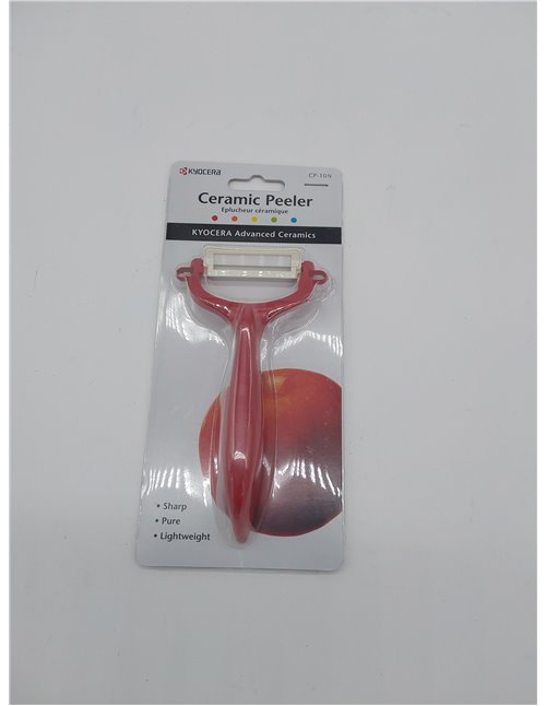 Kyocera lavava CP-10-NRD, Pelador Horizontal, Cuchilla Afilada de cerámica de Zirconia, Liviana, no corrosiva, Apta para lavavaj