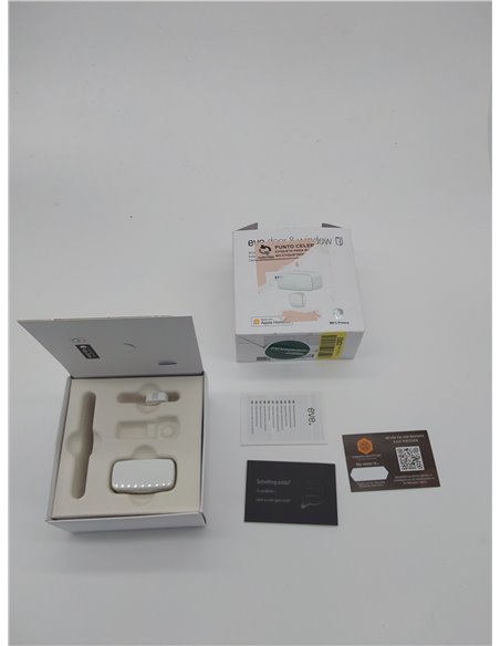Eve Door & Window - Sensor inalámbrico de Contacto, Bluetooth Low Energy, Non occorrono Bridge o Gateway, Blanco, BLE/Thread, Ho