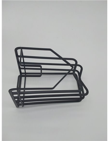 SUNFICON Schwarz Schneidebrett-Rack, Topfpfannendeckel-Halter für Küchenschränke