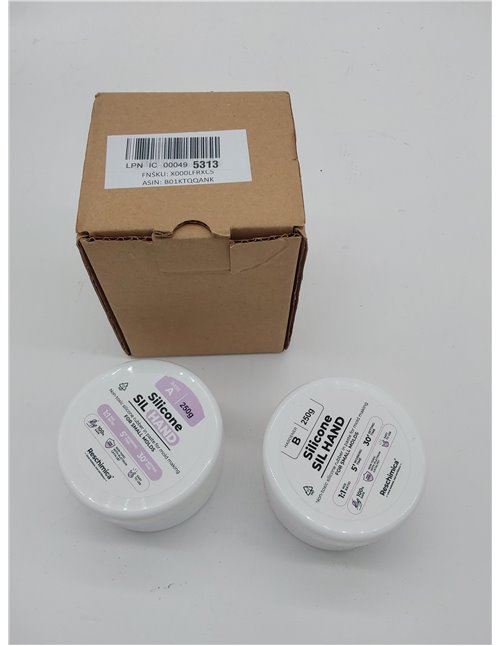 Goma de Silicona 1:1 en Pasta para moldes SIL HAND, para moldes de Resina de Bricolaje, fundición, Manual, Compatible con Epoxi,