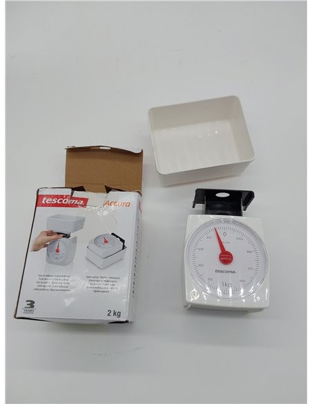 Tescoma Báscula de cocina Sharp, plástico, blanco, 2 kg