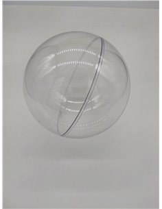 Rayher Hobby Rayher Plastik-Kugel, 2teilig, 20 cm ø, Kunststoff-Kugel zum befüllen, transparent, Acrylkugel mit Aufhänge-Öse, De 2