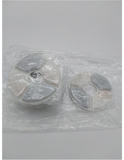 Dhohoo Filtros de repuesto de fuente de agua para perros y gatos [9 piezas], Redondo, 2-2,5 l