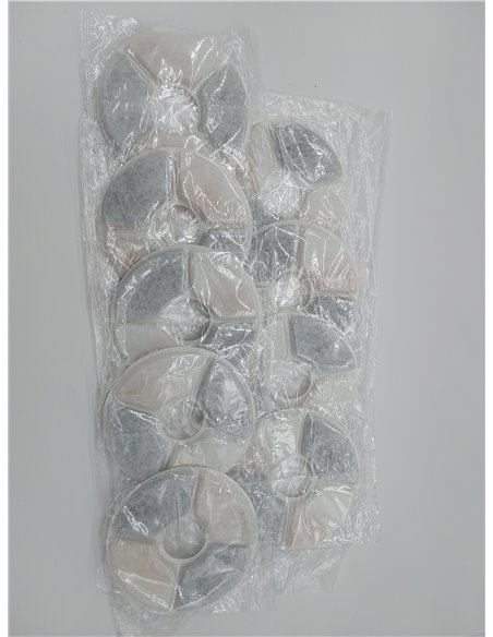 Dhohoo Filtros de repuesto de fuente de agua para perros y gatos [9 piezas], Redondo, 2-2,5 l