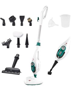 Di4 Steamclean Multi 10 Max Mopa/Limpiador a Vapor Multifunción 10 en 1, 1500W, Elimina 99,9% de Virus y Bacterias, Limpieza sin