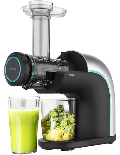 Cecotec Licuadora - Extractor de Zumo Juice&Live 2000 EasyClean. 150W, Filtro EasyClean, Velocidad Lenta 70RPM, Regulador de Pul