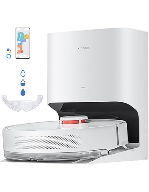 Xiaomi Robot Vacuum X10 - Robot Aspirador y fregasuelos con Sistema Inteligente de navegación láser (LDS), succión de 4000 Pa, B