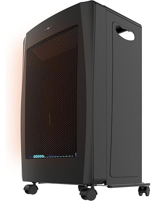 Cecotec Estufa de Gas de Llama Azul Plegable ReadyWarm 4200 BlueFlame Foldable. 4200 W, 2 Niveles de Potencia, Encendido Piezoel