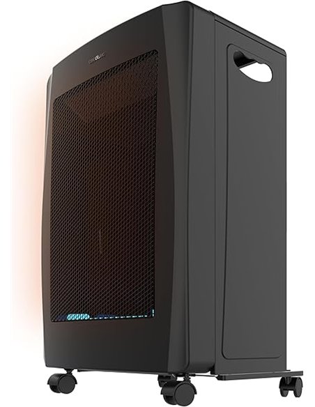 Cecotec Estufa de Gas de Llama Azul Plegable ReadyWarm 4200 BlueFlame Foldable. 4200 W, 2 Niveles de Potencia, Encendido Piezoel