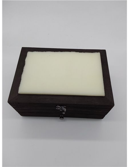 SONGMICS Caja de Relojes con 8 Ranuras, Estuche de Relojes de Madera de 2 Niveles con Tapa de Cristal, Almohadillas, Forro de Te