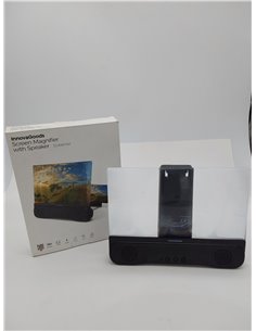 InnovaGoods® Amplificador proyector para movil 12”, Altavoz Bluetooth 5.1-3mW, proyector Incluye Cable USB-C, proyector portatil 2