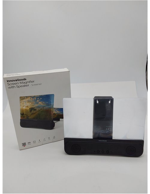 InnovaGoods® Amplificador proyector para movil 12”, Altavoz Bluetooth 5.1-3mW, proyector Incluye Cable USB-C, proyector portatil