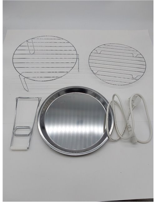 BEPER BF.640 Horno Halógeno, Capacidad Máxima 18L, Temporizador 60 Minutos, Blanco       