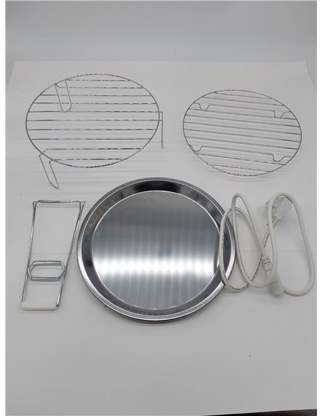BEPER BF.640 Horno Halógeno, Capacidad Máxima 18L, Temporizador 60 Minutos, Blanco       