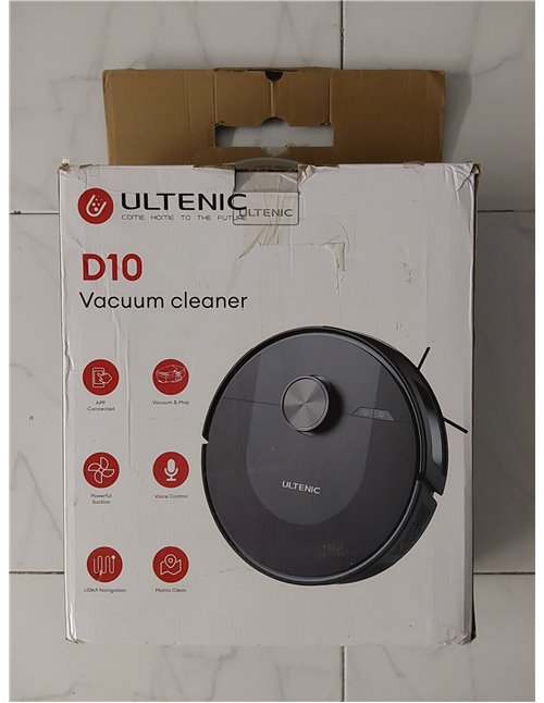Ultenic Robot vacuums- Aspiradora Automática con Mapeo Láser Silencioso para Suelos Duros, Alfombras - Incluye Cepillo Lateral y