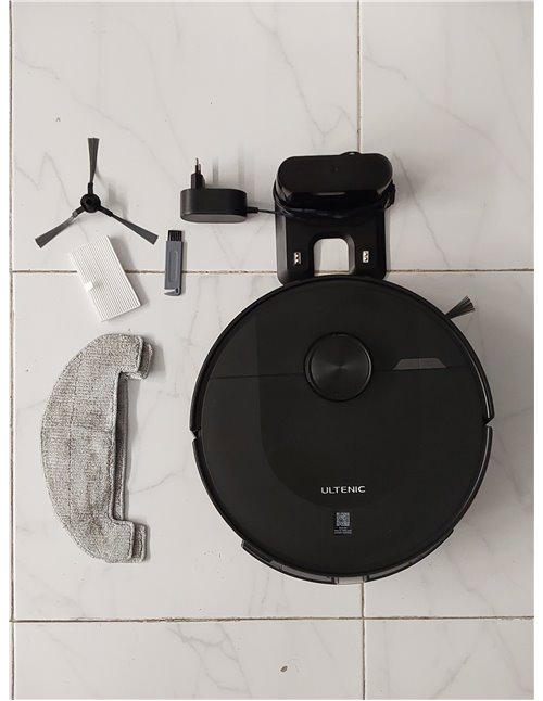 Ultenic Robot vacuums- Aspiradora Automática con Mapeo Láser Silencioso para Suelos Duros, Alfombras - Incluye Cepillo Lateral y