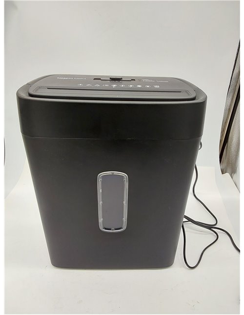 Amazon Basics Trituradora de corte cruzado con capacidad para 12 hojas (nuevlo modelo), para papel y tarjetas de crédito, Color 