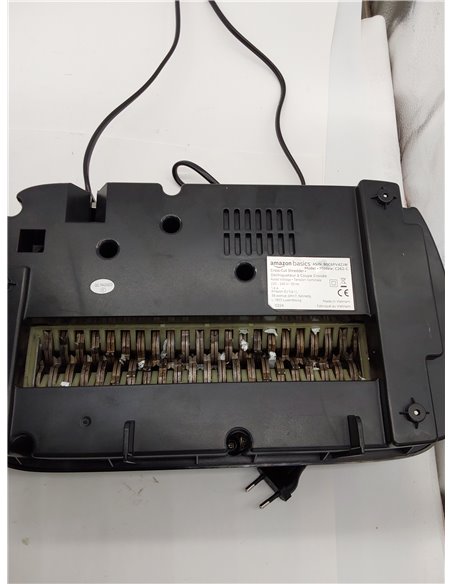 Amazon Basics Trituradora de corte cruzado con capacidad para 12 hojas (nuevlo modelo), para papel y tarjetas de crédito, Color 