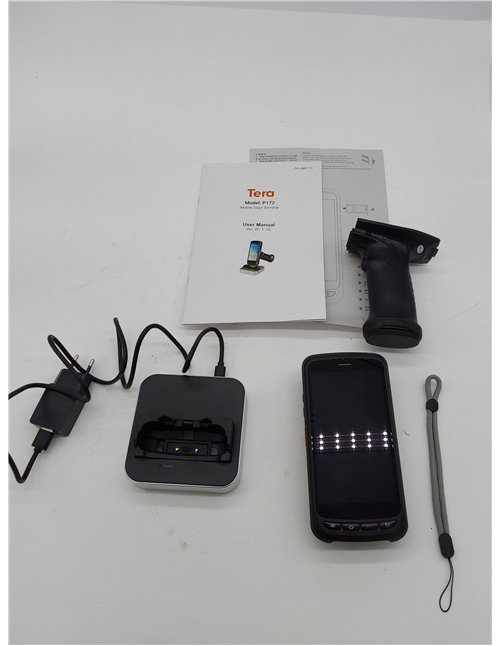 Tera Pro Android Escáner de Código de Barras con Empuñadura de Pistola Ergonómico Android 11 OS Mobile PC Touch Screen 2D Rugged