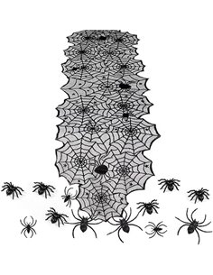 Decoraciones de Mesa de Halloween: Camino de Mesa