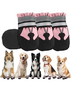 QKURT 4 Piezas Protector de la Pata de Las Botas del Perro