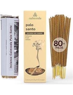 Calmveda Incienso Palo Santo Varillas- (80 Incienso orgánico) Sin Carbón